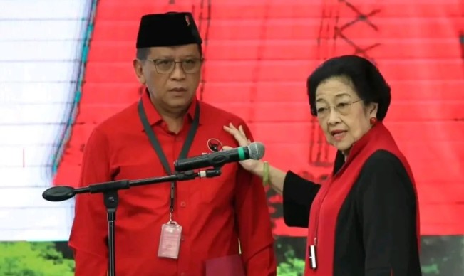 Ketua Umum PDIP Megawati Soekarnoputri remi mengangkat lagi Hasto Kristiyanto sebagai Sekjen PDIP pada Kamis (14/8/2025). [Instagram]